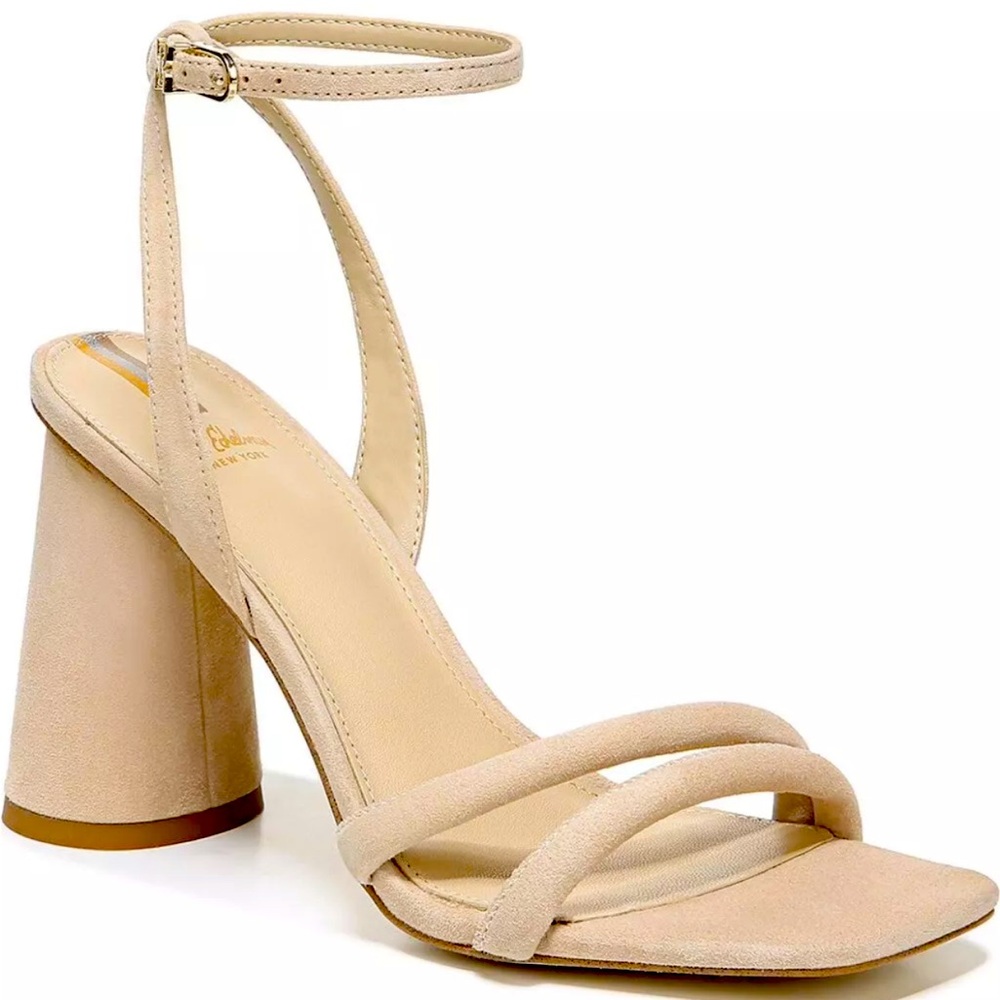 Sam Edelman Kia Block Heel Sandal CAPPUCCINO SZ 8 Like New!!!